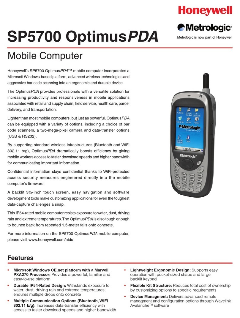 Honeywell SP5700 User manual