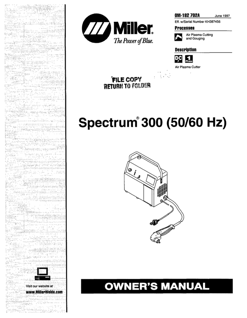 Miller OM-182 owner's manual