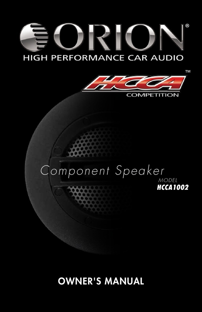 Orion HCCA1002 owner's manual