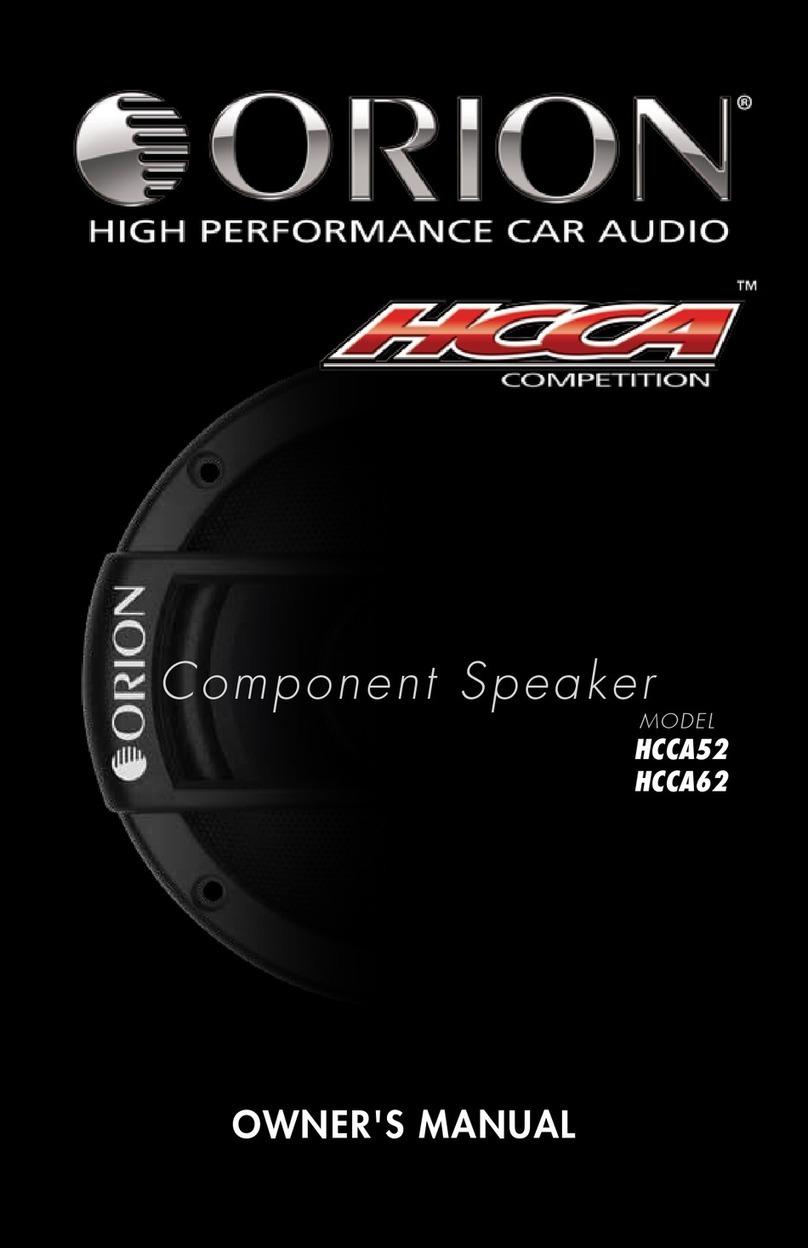 Orion HCCA HCCA52 User manual