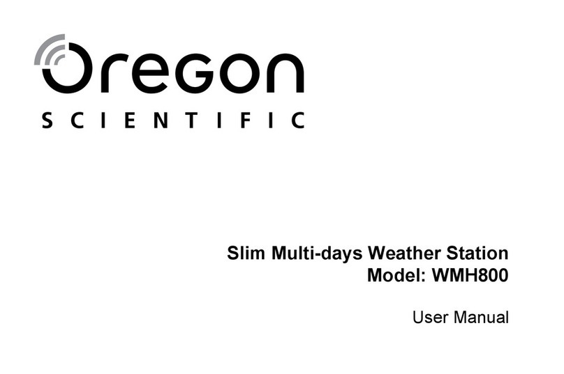 Oregon Scientific WMH800 user manual