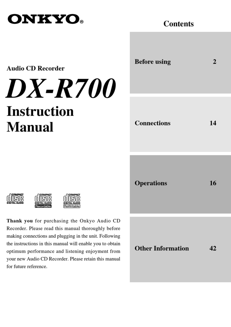 Onkyo DX-R700 User manual