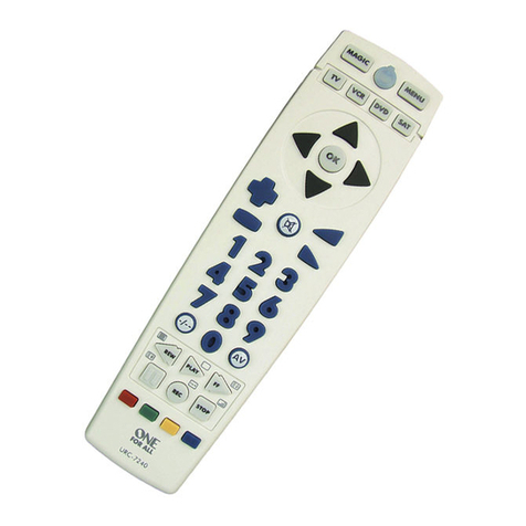 One Forall URC-7240 instruction manual One Forall URC-7240 instruction manual