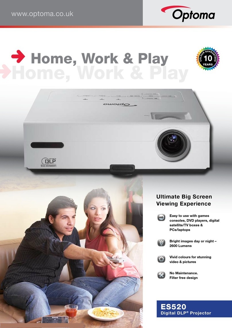 Optoma ES520 User manual