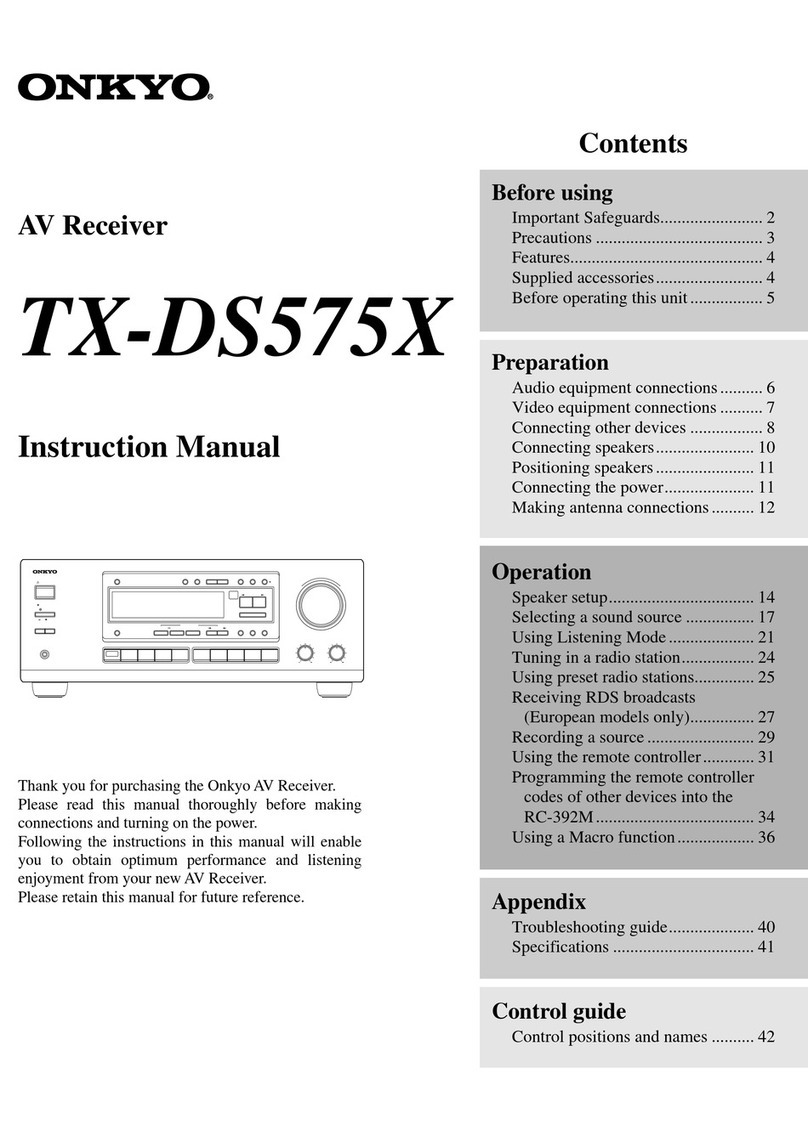 Onkyo TX-DS575X instruction manual