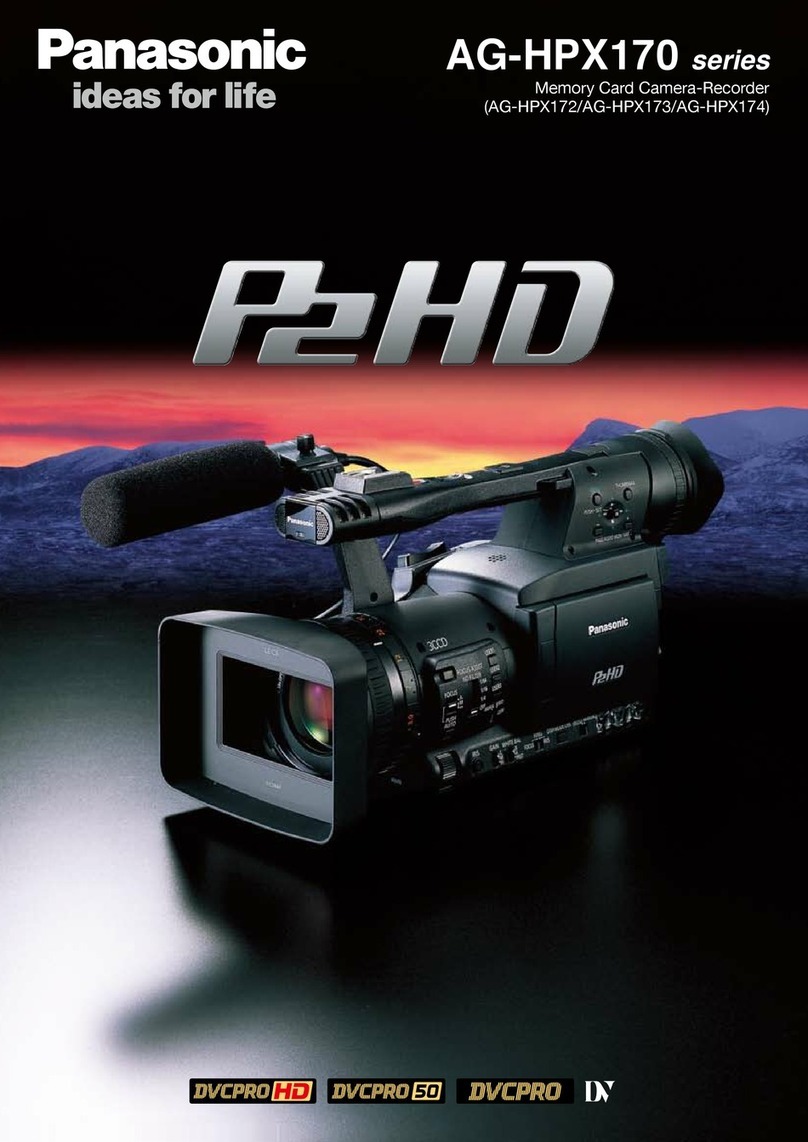 Panasonic AG-HPX172 User manual