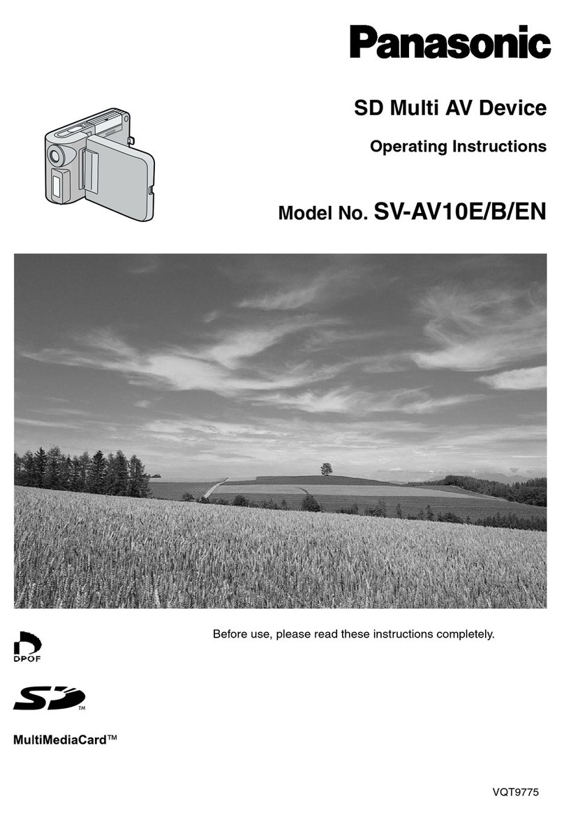 Panasonic SD MULTI AV SV-AV10B User manual
