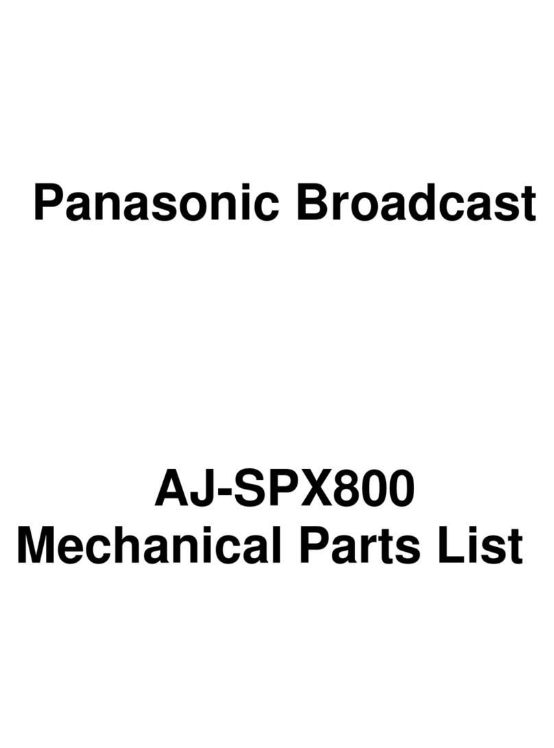 Panasonic AJ-SPX900E User manual