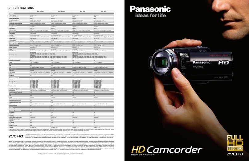 Panasonic HDC-HS9 User manual Panasonic HDC-HS9 User manual