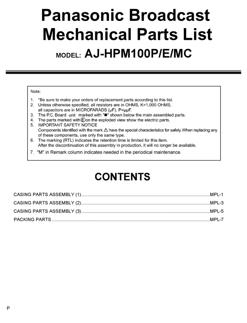 Panasonic AJ-HPM100MC User manual