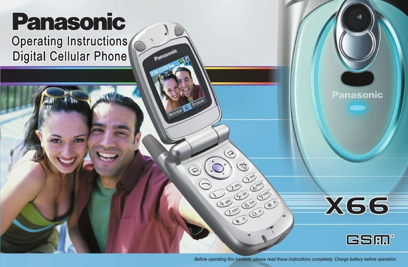 Panasonic X66 User manual