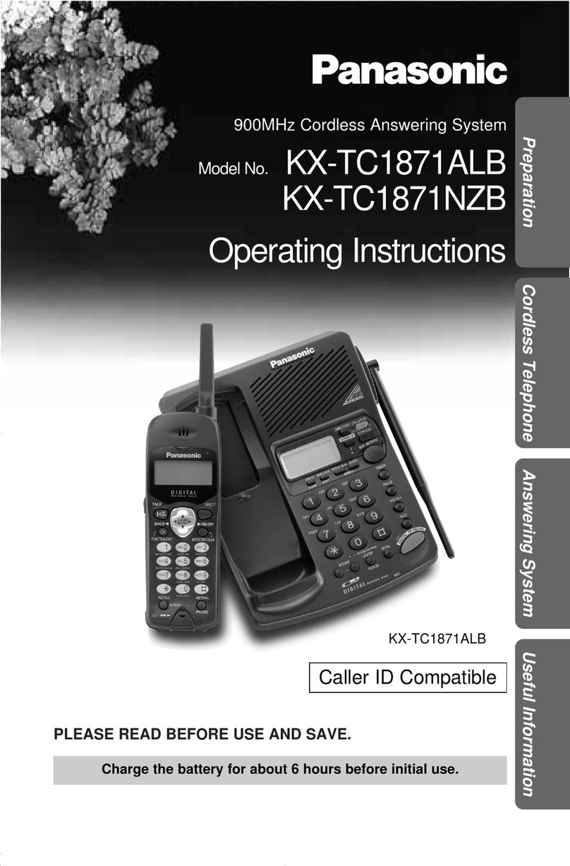 Panasonic KX-TC1871ALB operating instructions