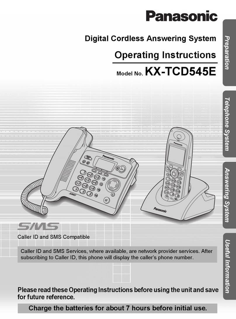 Panasonic KX-TCD545E User manual Panasonic KX-TCD545E User manual