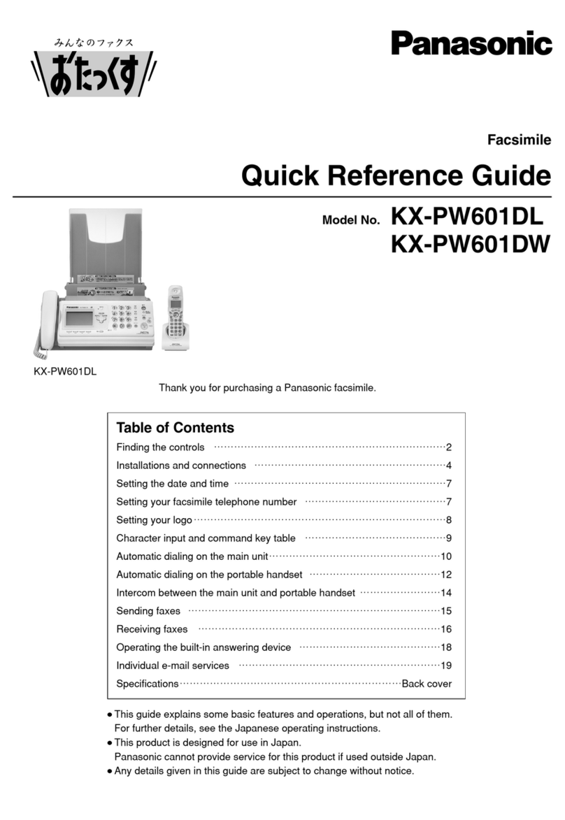 Panasonic KX-PW601DL User manual