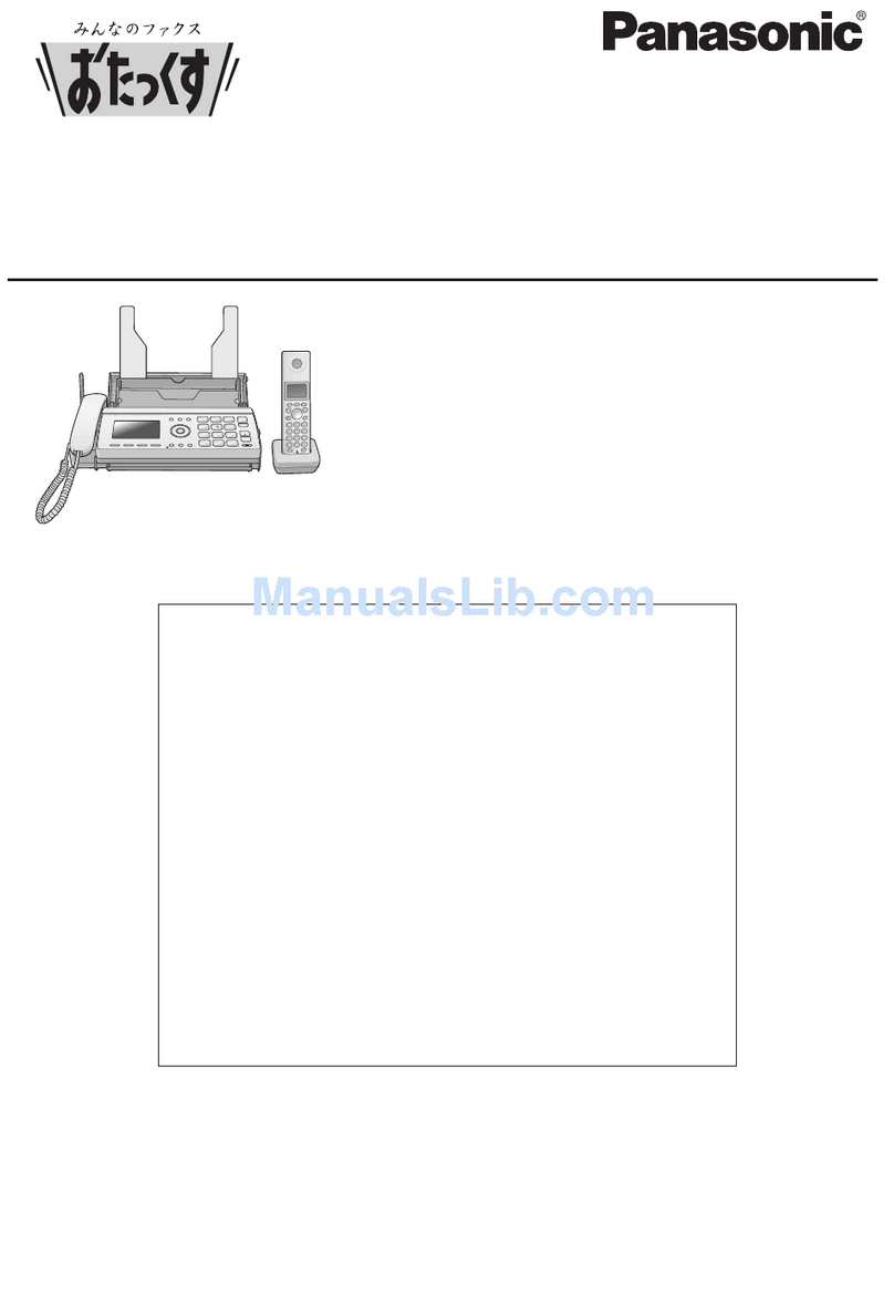 Panasonic KX-PW708DLE5 Quick reference guide