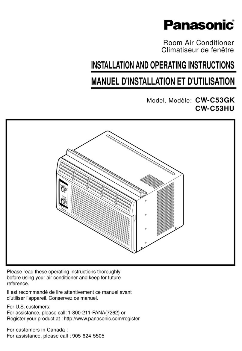 Panasonic CW-C53GK Installation and operating instructions Panasonic CW-C53GK Installation and operating instructions