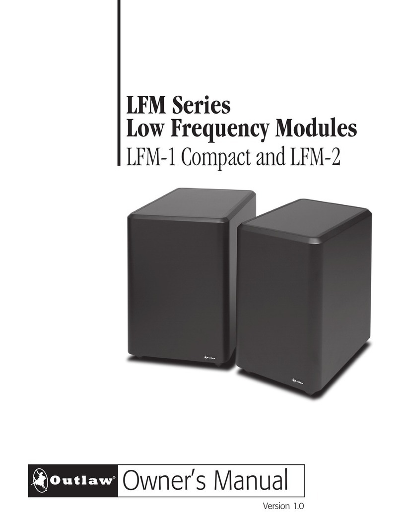 Outlaw LFM-2 User manual