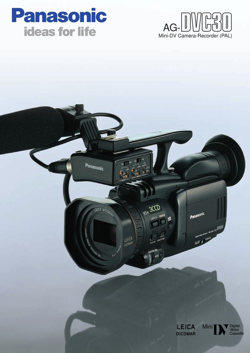 Panasonic AGDVC30 - 3 CCD DV CAMCORDER Specifications