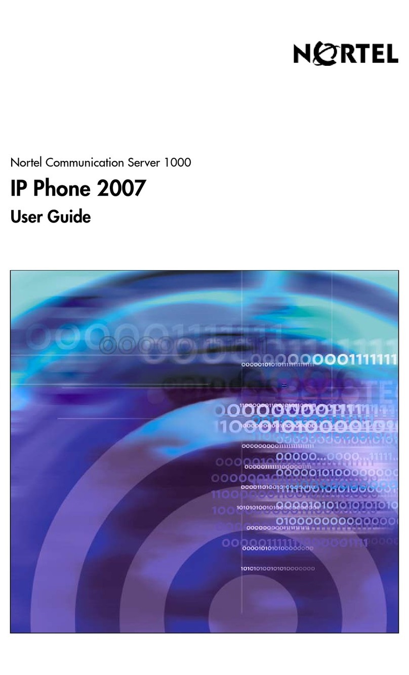 Nortel IP Phone 2007 User manual