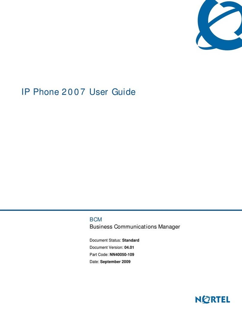 Nortel NN40050-109 User manual