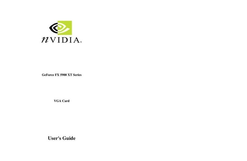 Nvidia GeForce FX 5900 XT Series User manual