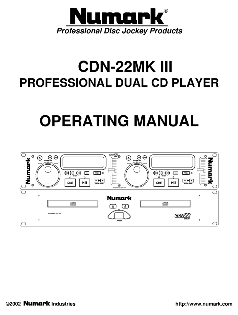 Numark CDN-22MK III operating manual