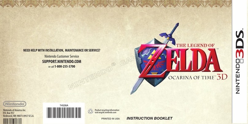 Nintendo Legend of Zelda - Ocarna of Time 3D (DS) Instruction booklet Nintendo Legend of Zelda - Ocarna of Time 3D (DS) Instruction booklet