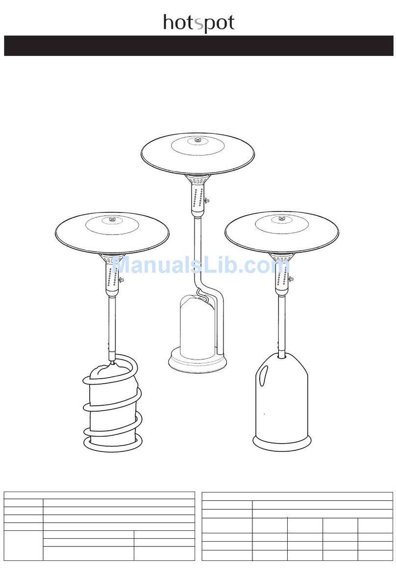 Hotspot Patio Heater Range User instructions Hotspot Patio Heater Range User instructions