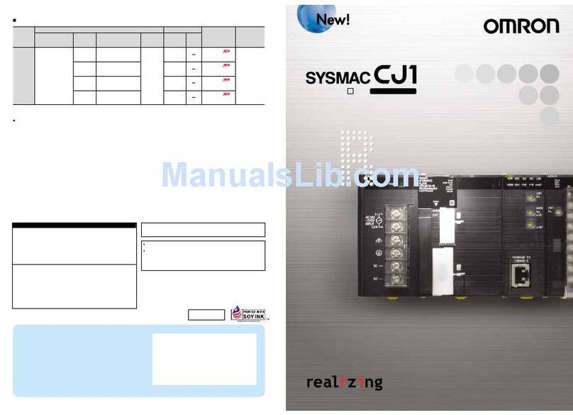 Omron Sysmac CJ1 User manual