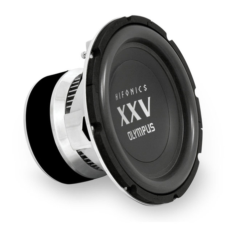 Hifonics OLYMPUS OLM1612 manual