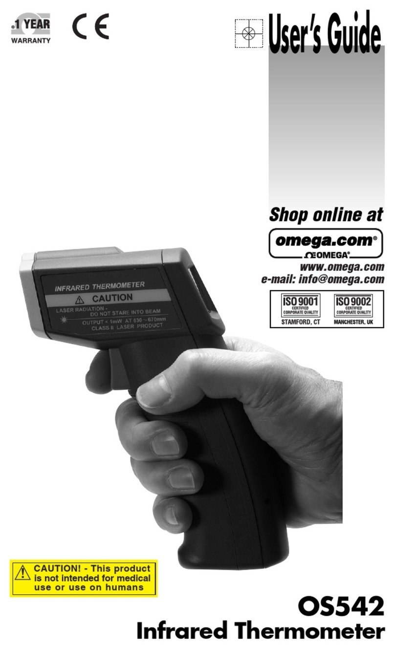 Omega OS542 User manual Omega OS542 User manual