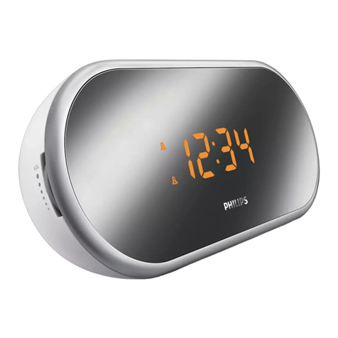 Philips CLOCK/TIMER AJ1000 User manual