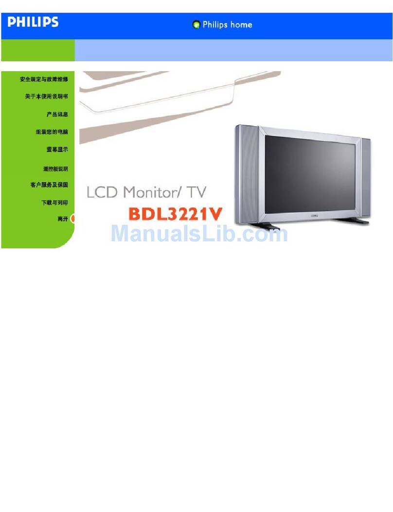 Philips LCD MONITOR/TV BDL3221V User manual