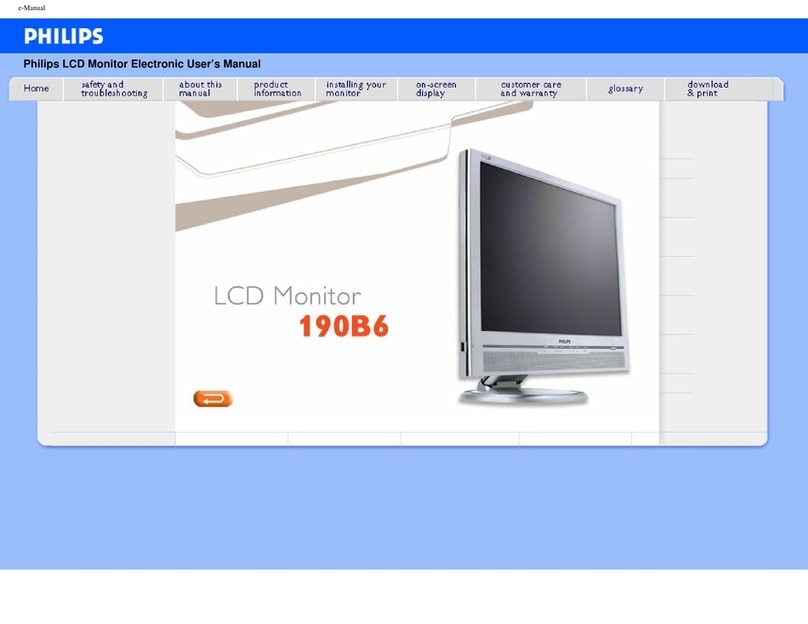 Philips 190B6 User manual
