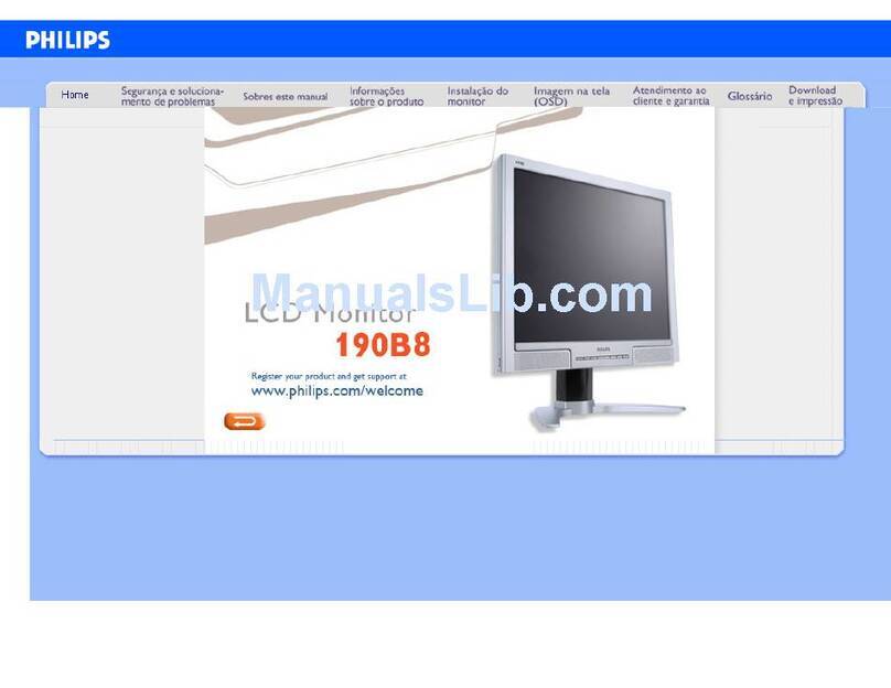Philips 190B8 User manual