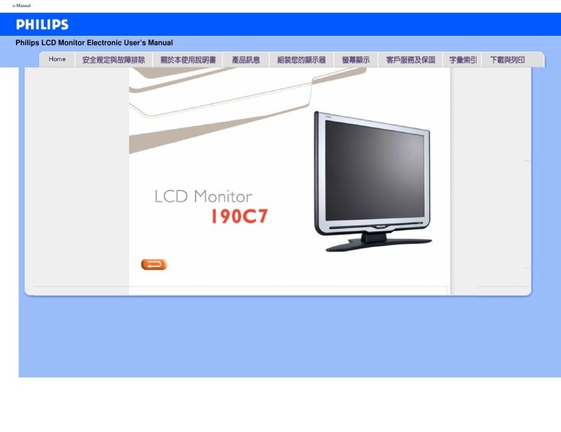 Philips 190C7 User manual