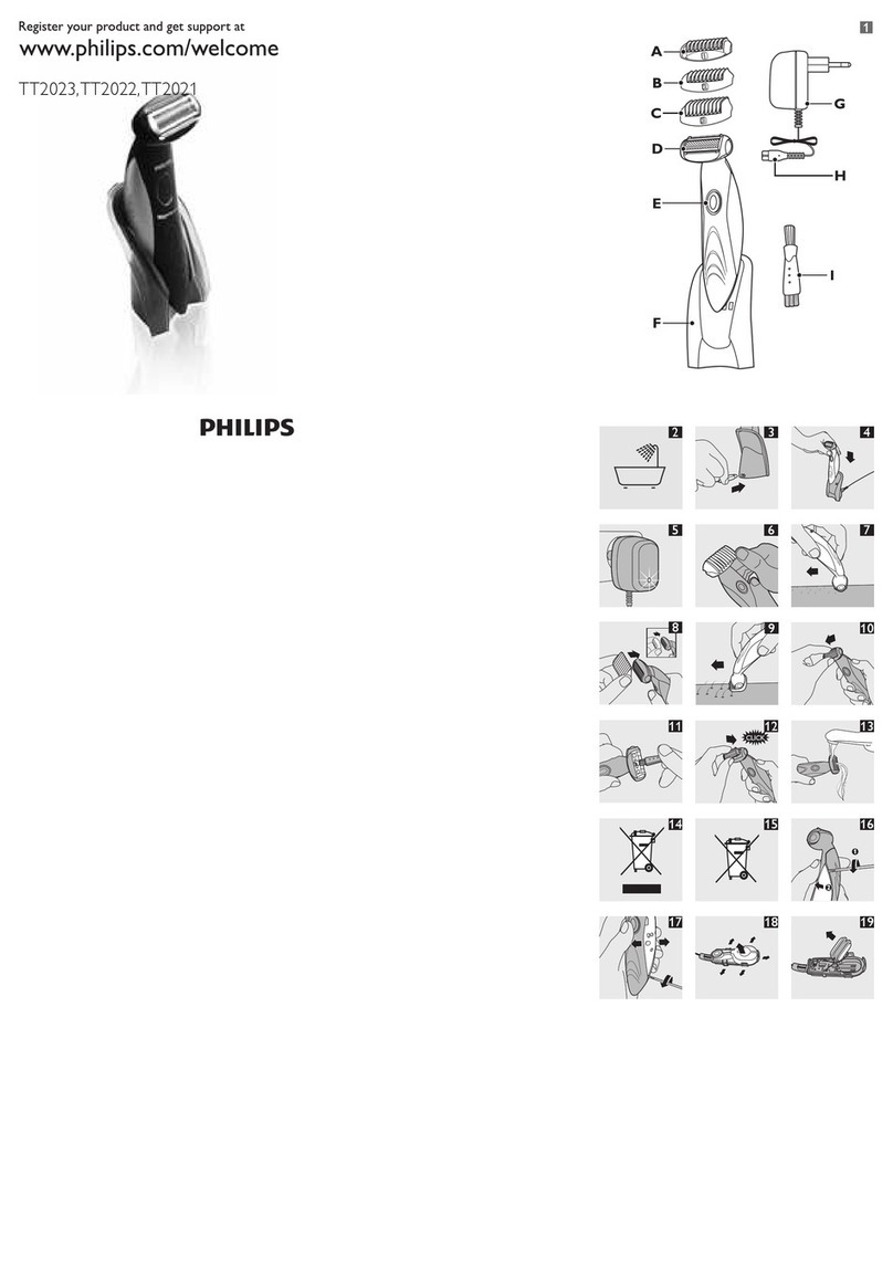 Philips Bodygroom TT2022 manual