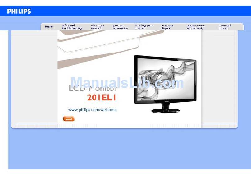 Philips 201EL1 User manual