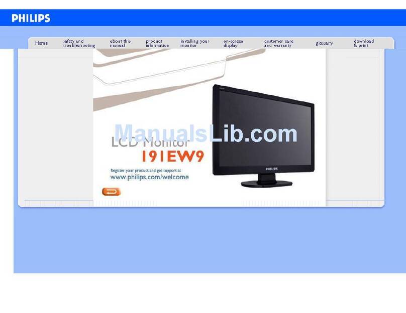 Philips 191EW9FB/27 User manual