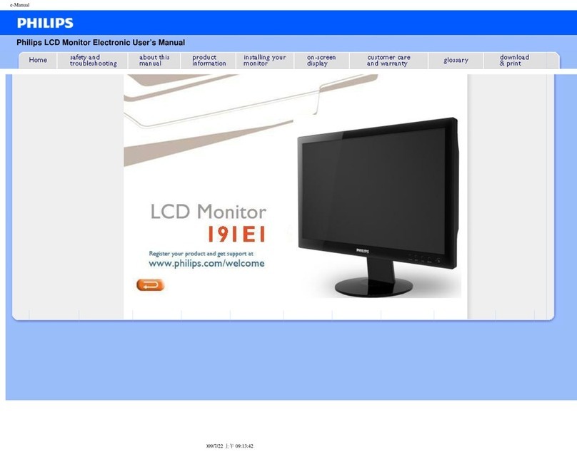 Philips 191E1 Installation and operating instructions