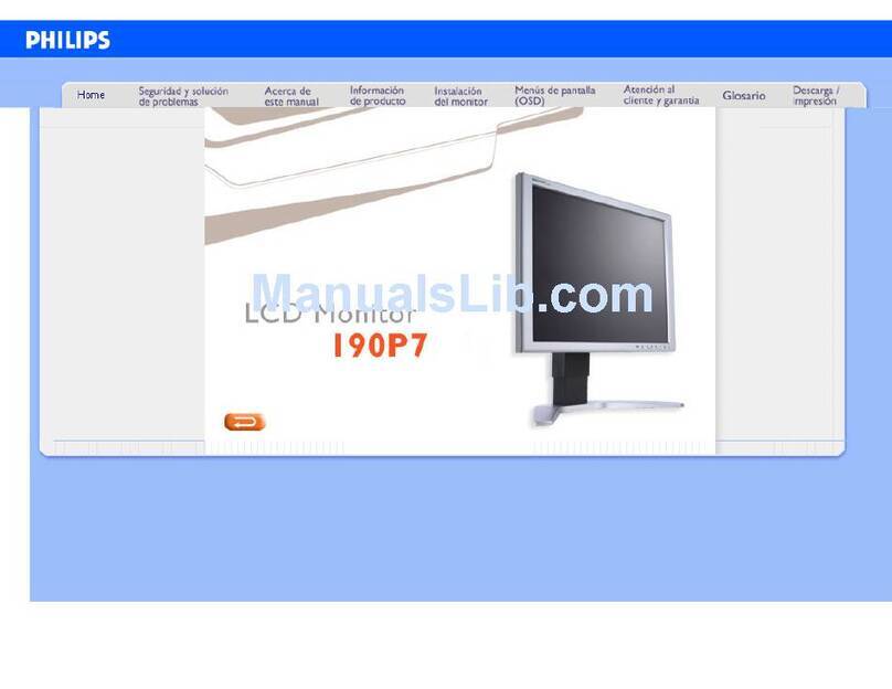 Philips 190P7 User guide