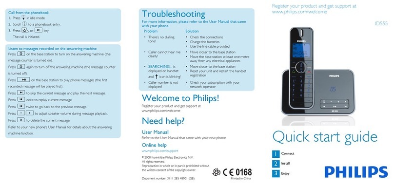 Philips ID555 User manual