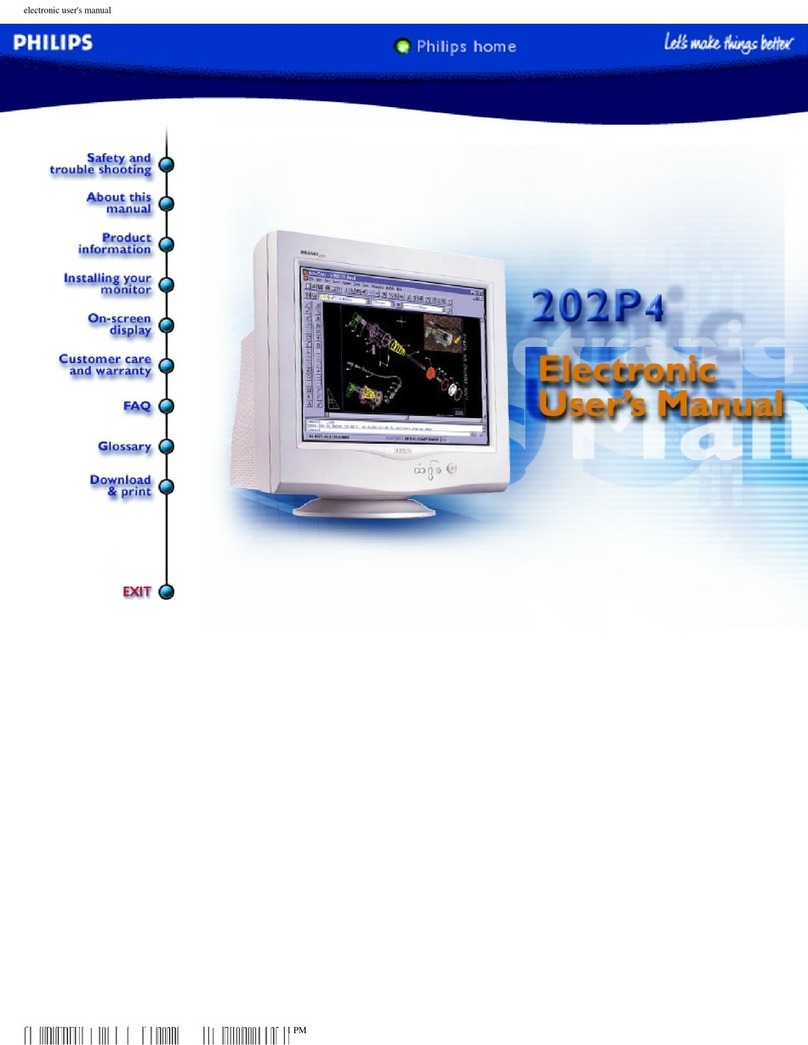Philips 202P4 Installation and operating instructions