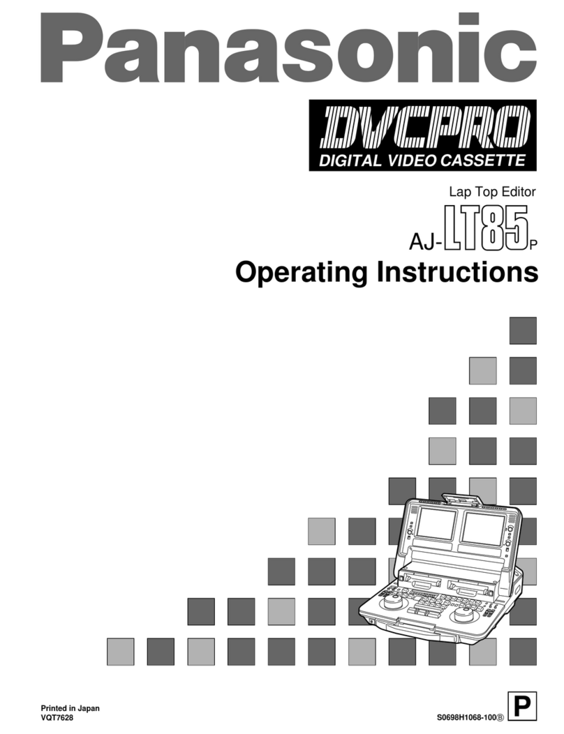 Panasonic AJLT85P - DVC PRO operating instructions