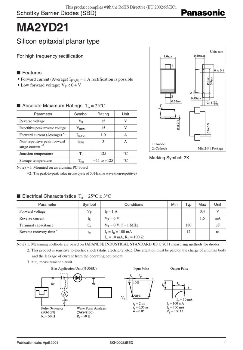 Panasonic MA2YD21 User manual