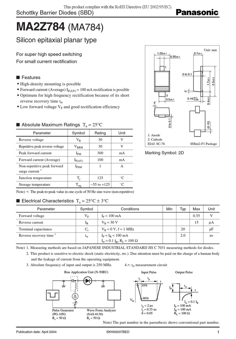 Panasonic MA2Z784 (MA784) User manual