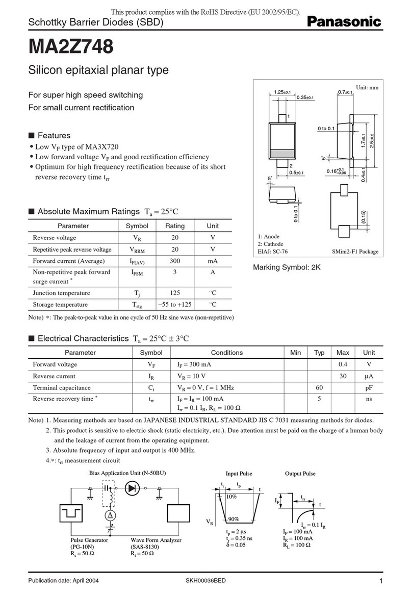 Panasonic MA2Z748 User manual