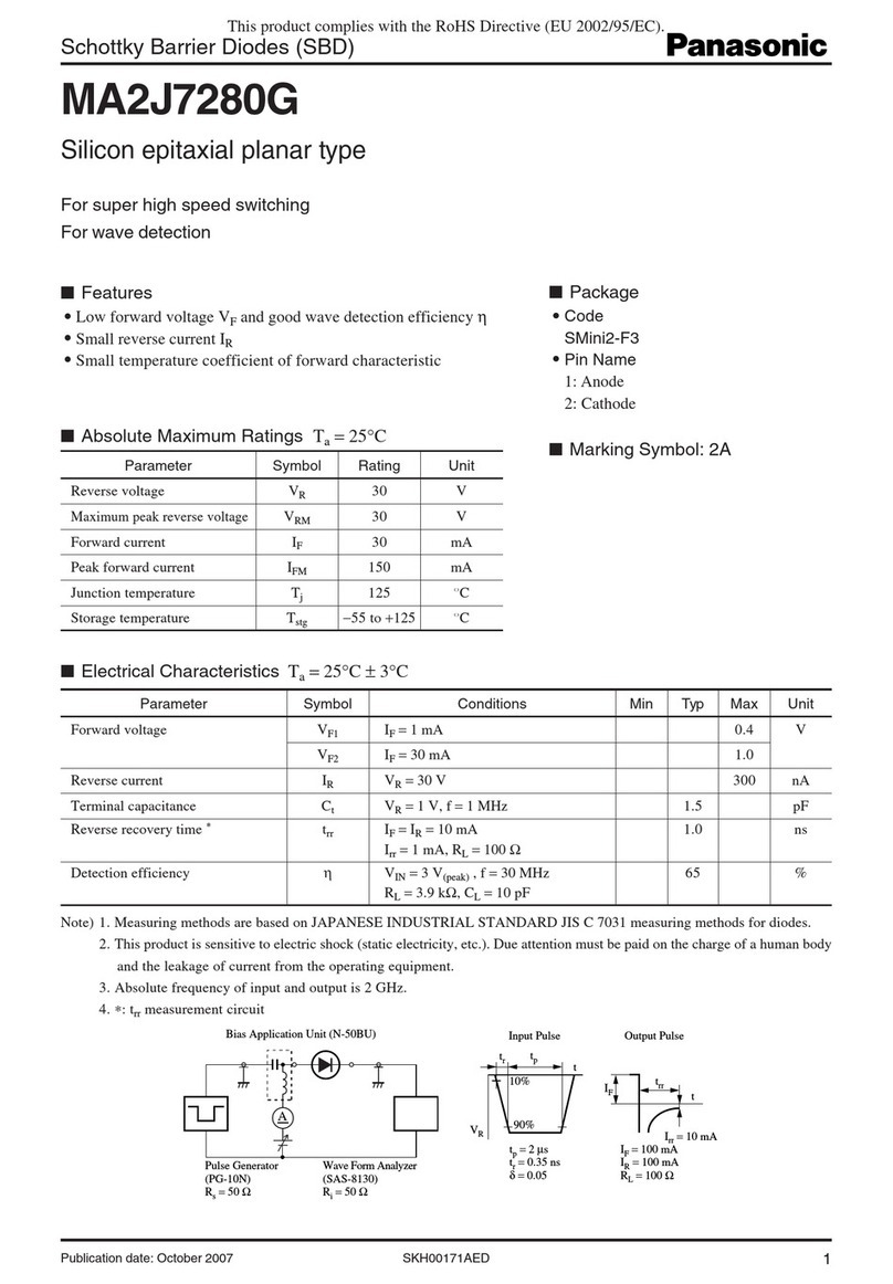 Panasonic MA2J7280G User manual