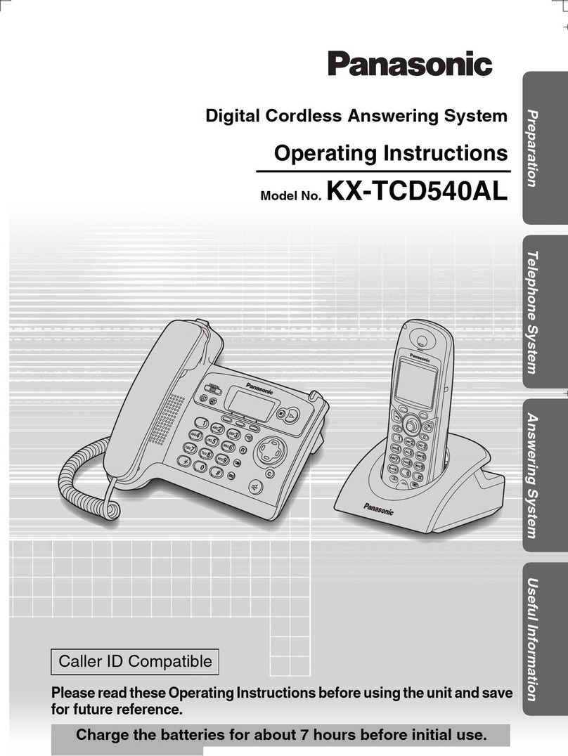 Panasonic KX-TCD540AL operating instructions