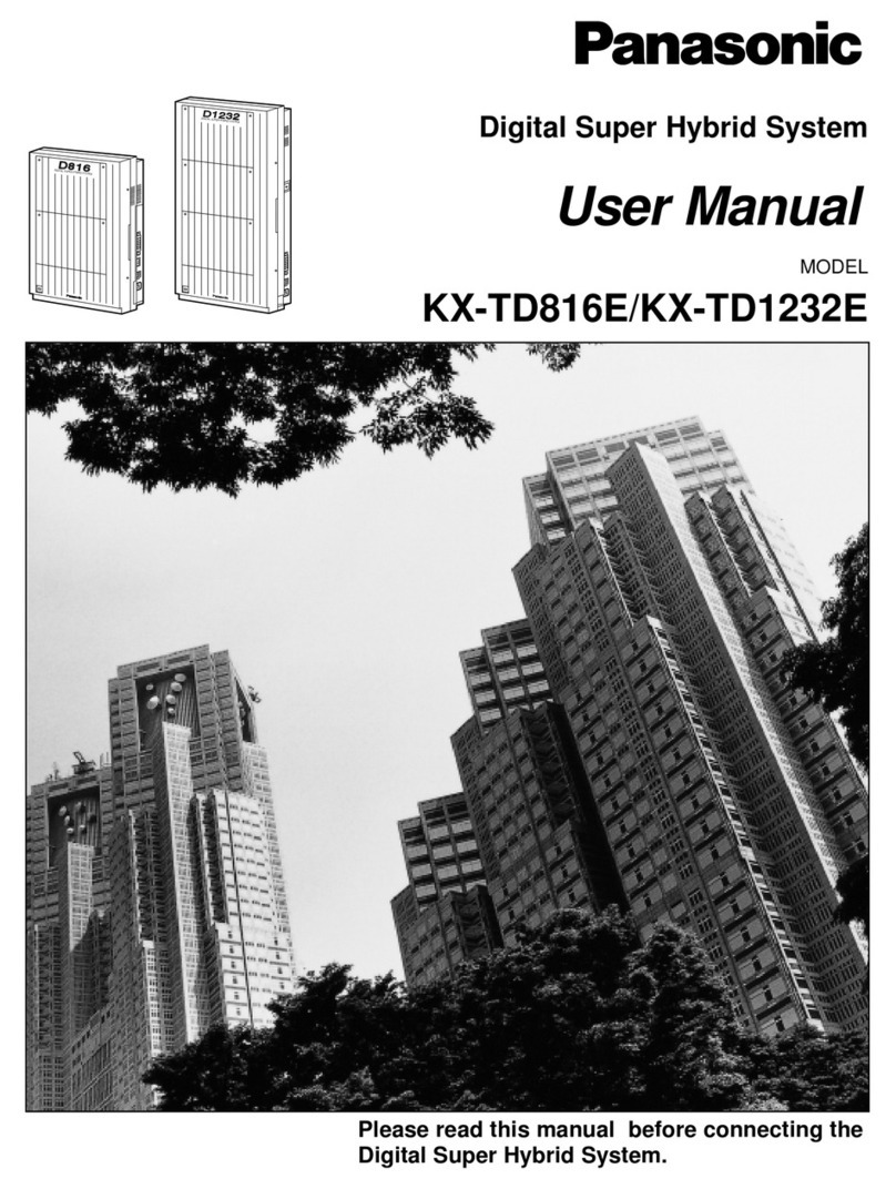 Panasonic KX-TD1232E User manual